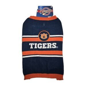 Pets First NCAA Auburn University Tigers Sweater Dogs Warm Cozy Sweater LARGE